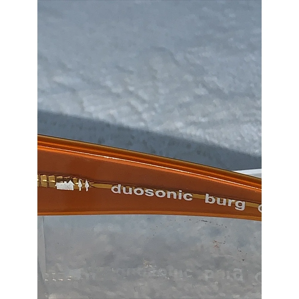 PAUL FRANK Duosonic Burg Brown/Orange Wrap Sunglass Frames Scarce